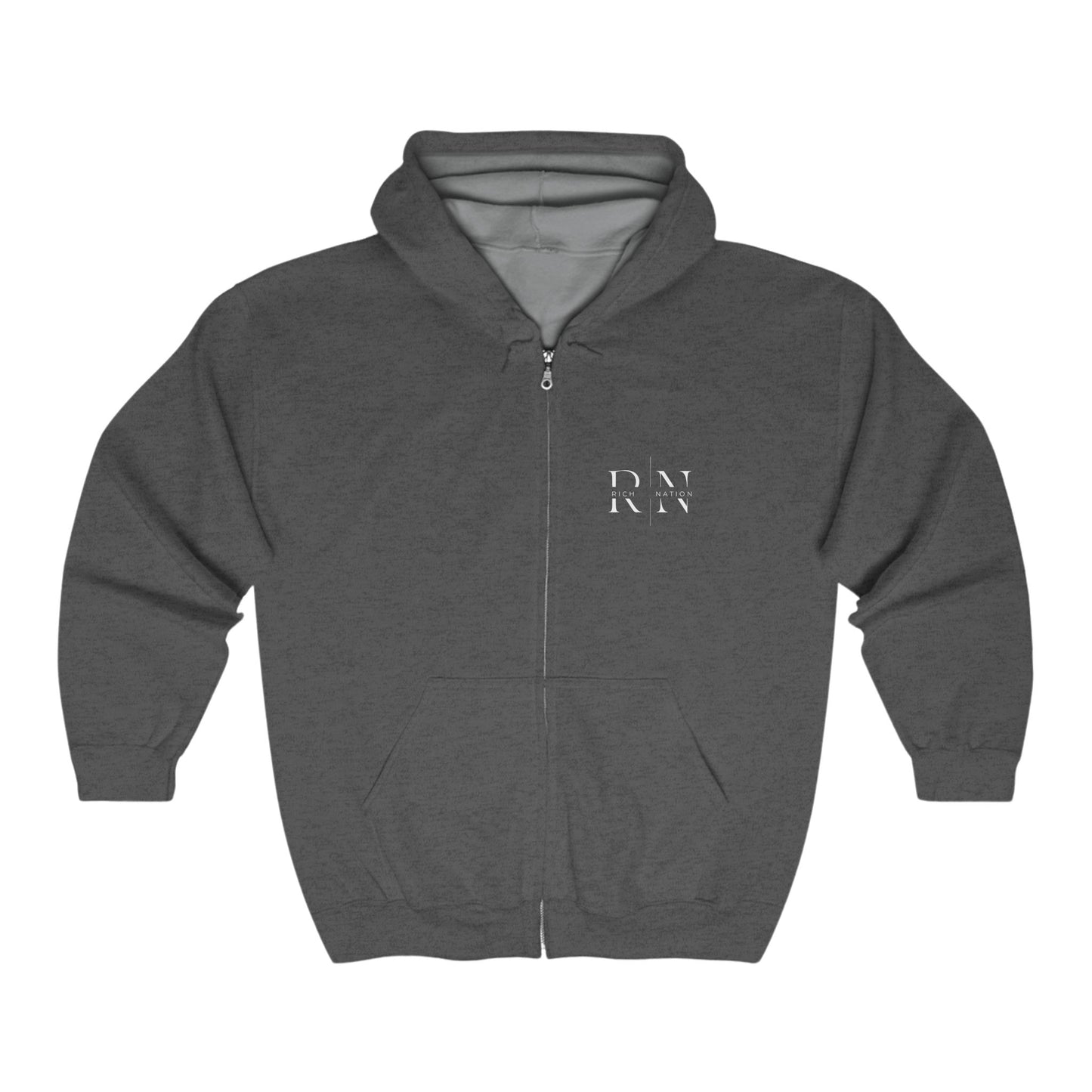 Rich Nation Full Zip Hooded Sweatshirt