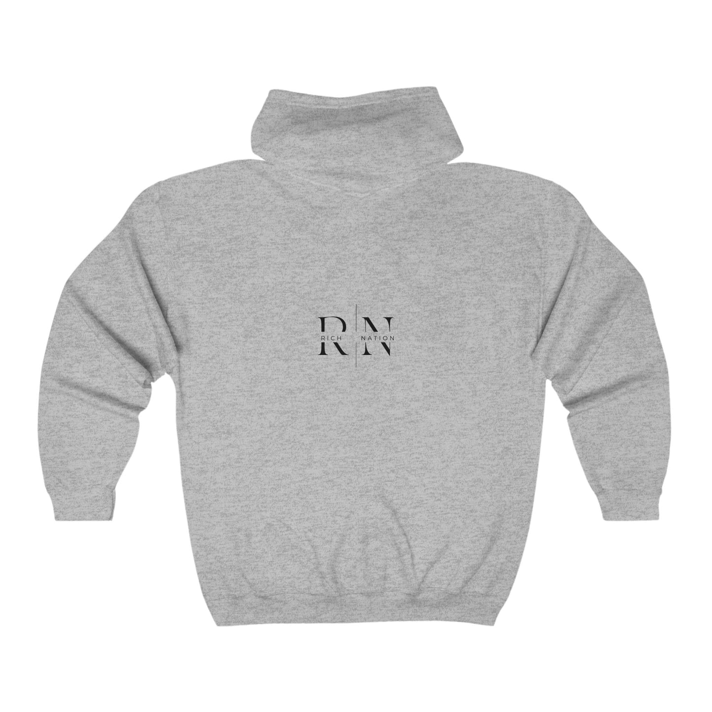 Rich Nation Full Zip Hooded Sweatshirt