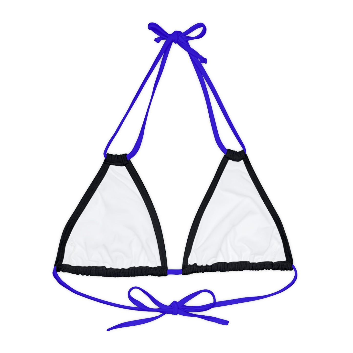 Rich Nation Strappy Triangle Bikini Top (AOP)