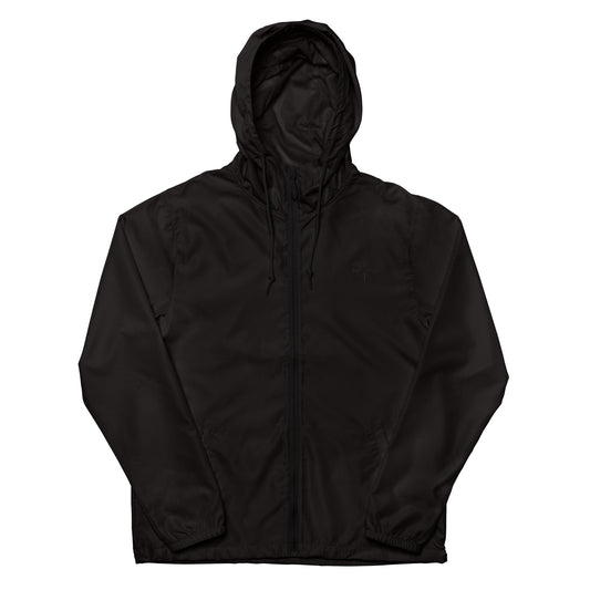 Rich Nation black logo lightweight zip up windbreaker